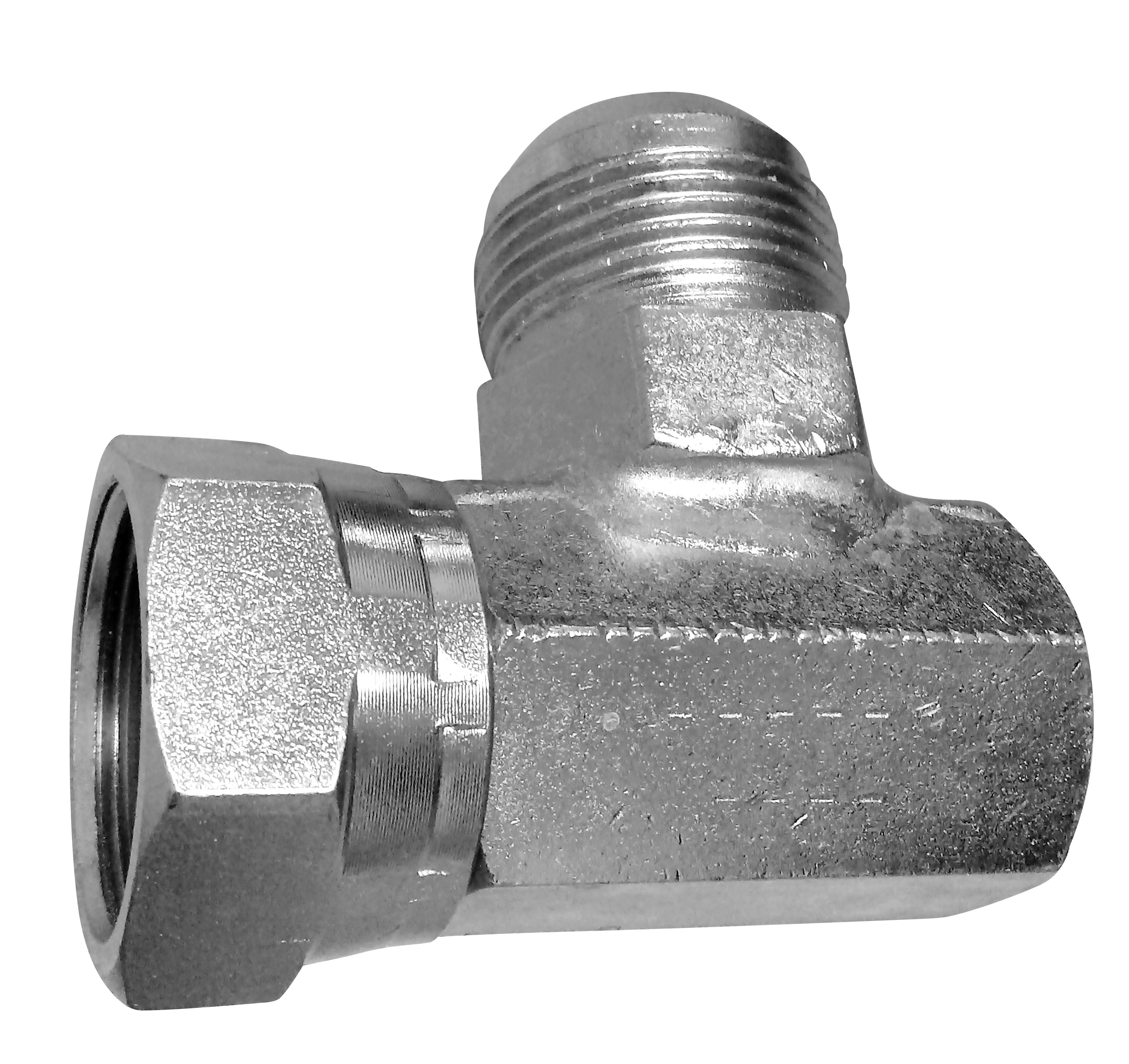 COTOVELO 90º FÊMEA JIC UNF X MACHO JIC UNF